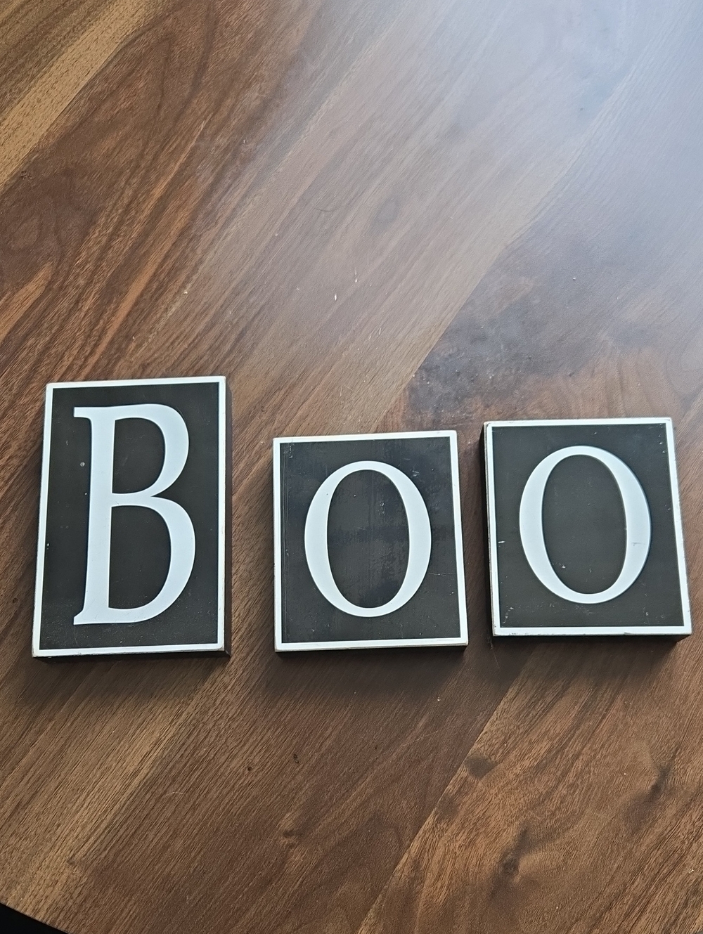 Halloween Wood Block Letters